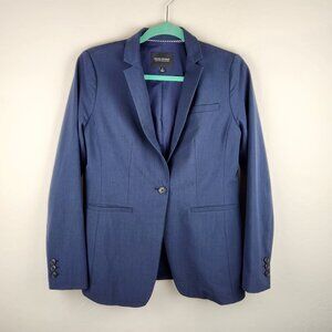 Banana Republic Long and Lean Wool Blend Blazer Navy Blue sz 4